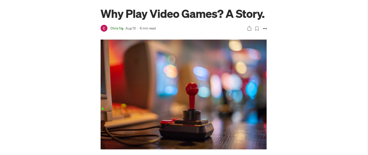 Medium: Why Play Video&nbsp;Games?